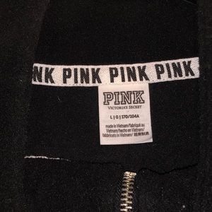 Black PINK quarter zip jacket